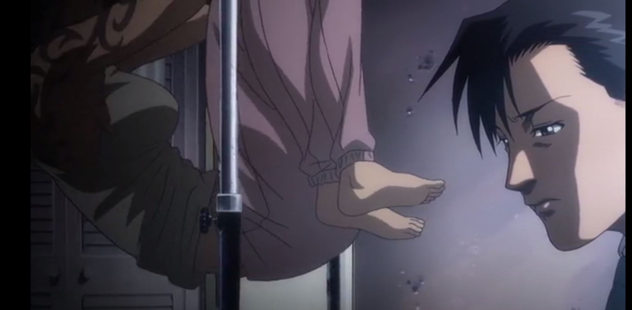 revy working out in her gym tanktop and track pants.jpg